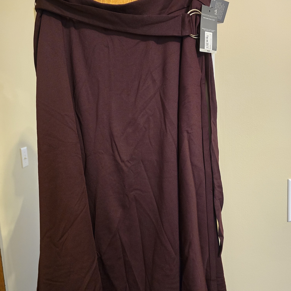 Worthington Deep Burgundy Maxi Skirt